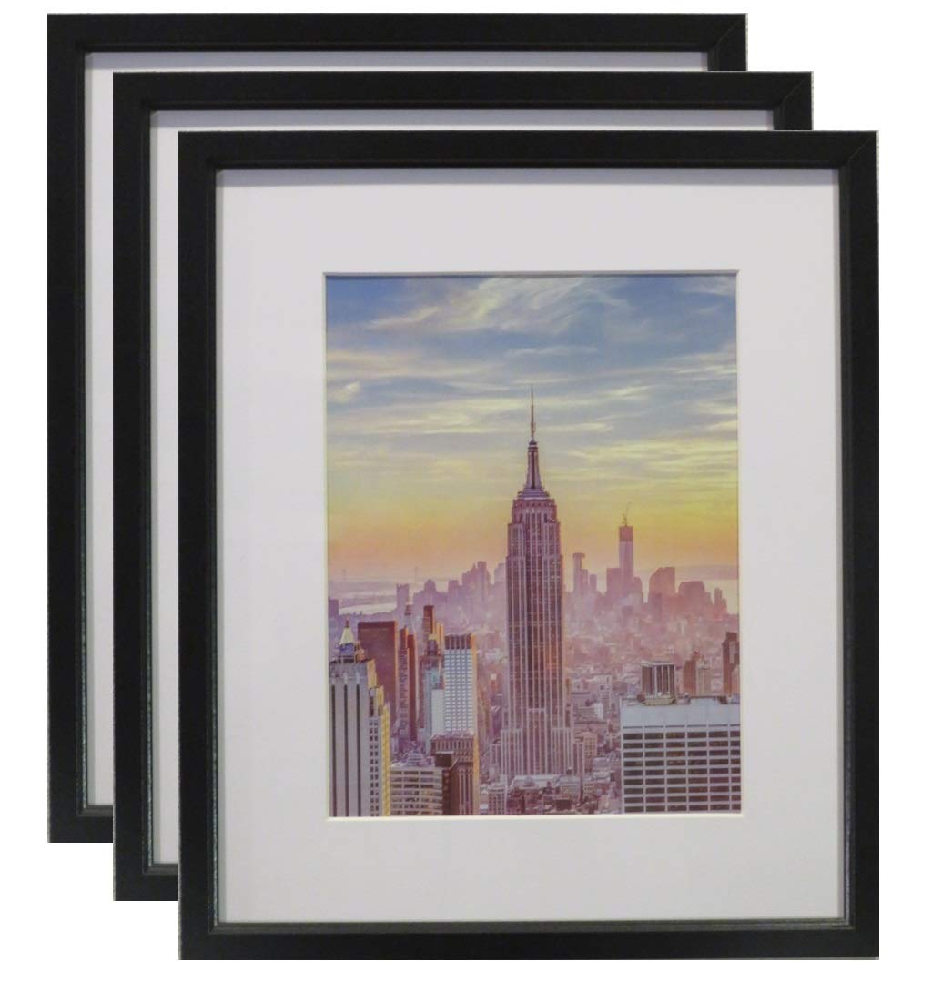 Buy Frame Amo 10x12 Black Picture Frame, White Mat for 7x9 Image, 1