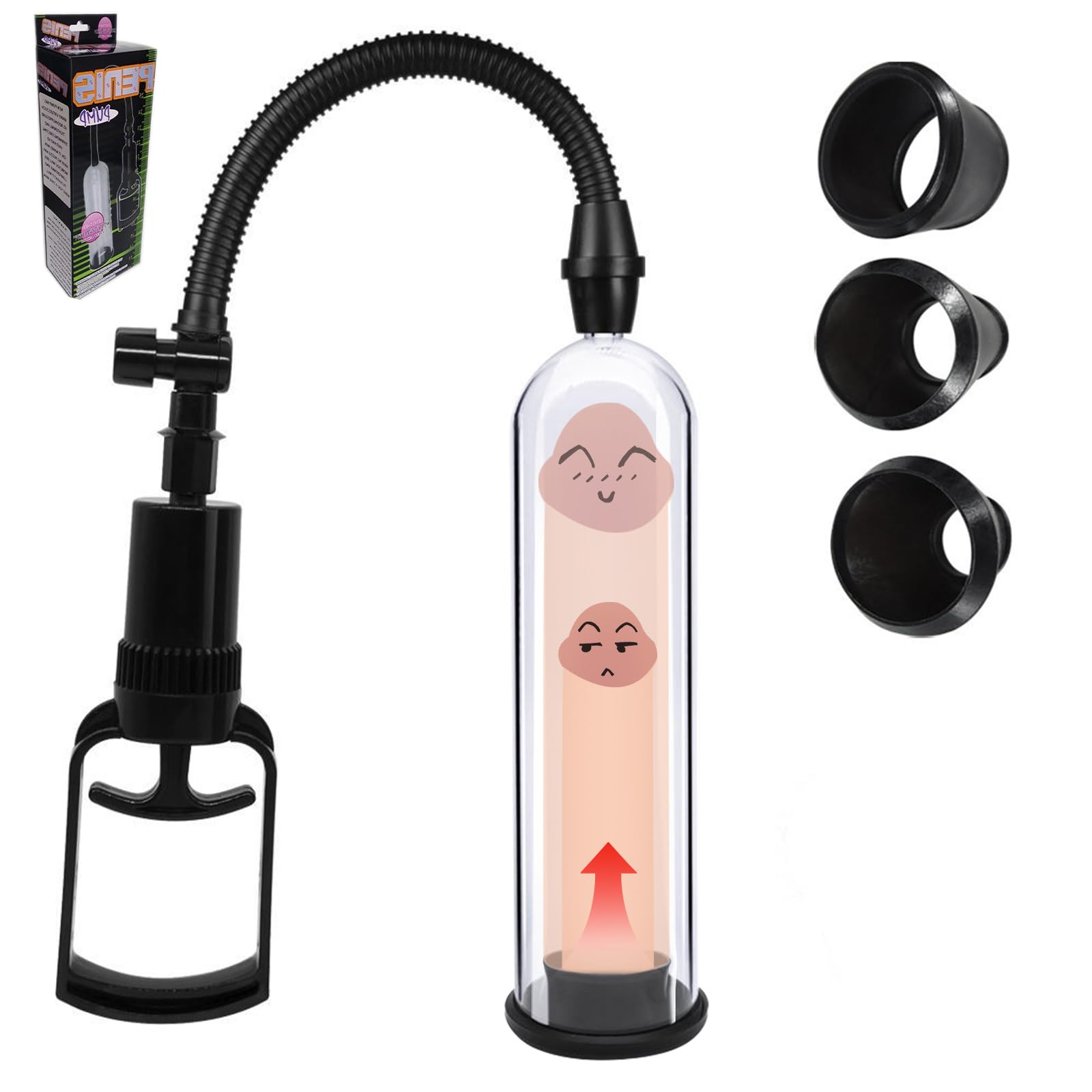 BDSMLOVE pompa per pene con vagina, pompa a vuoto per uomini, masturvatore per uomo, vacuum device estensore per uomo per l'ingrandimento del pene, masturbatore sexy toys