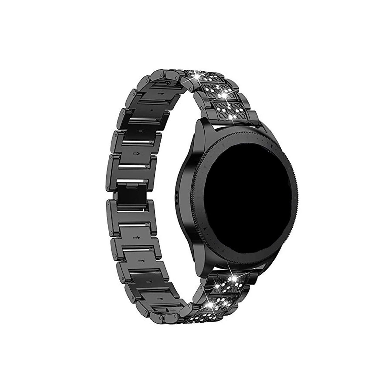 Pasek damski diamentowa bransoletka do zegarka Garmin Vivoactive 4 4S Venu 3 3S 2 2S SQ Vivomove HR metalowy stalowy 18mm 20mm 22mm