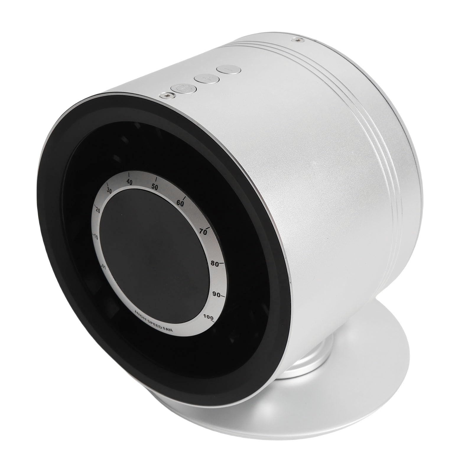Ventilador de Escritorio, 4000 MAh, Recargable, Silencioso, Portátil, 360°, Horizontal, 180°, Rotación Vertical, Ventilador Recargable, con Batería con Soporte para Teléfono para Dormitorio,
