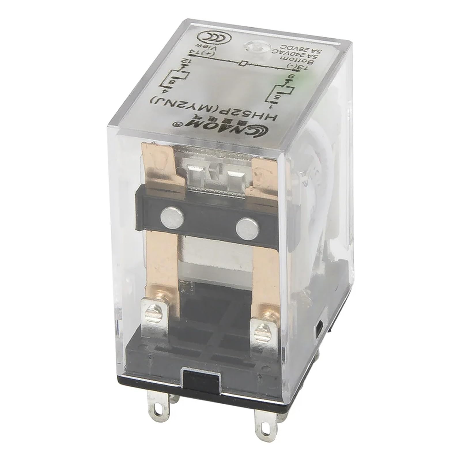 WBNFFUCYU 10pcs/lot HH52PL electromagnetic Relay with LED Indicator HH52P MY2 Series AC 220V 110V DC 24V 12V HH52P-L MY2NJ(110VAC)