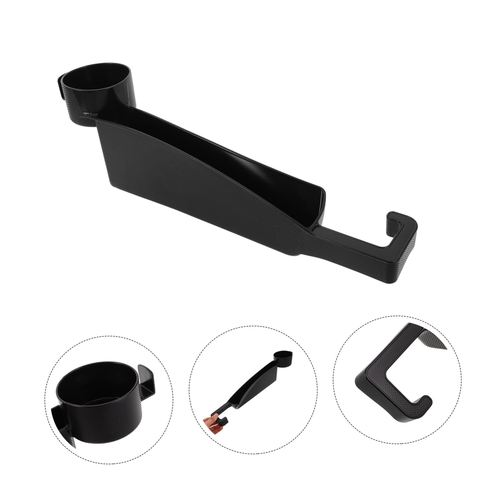 Mikinona Caja De Almacenamiento Para Huecos De Coche Organizador Del Asiento Del Automóvil Contenedor De Almacenamiento De Coche Organizador De Suv Black Abs