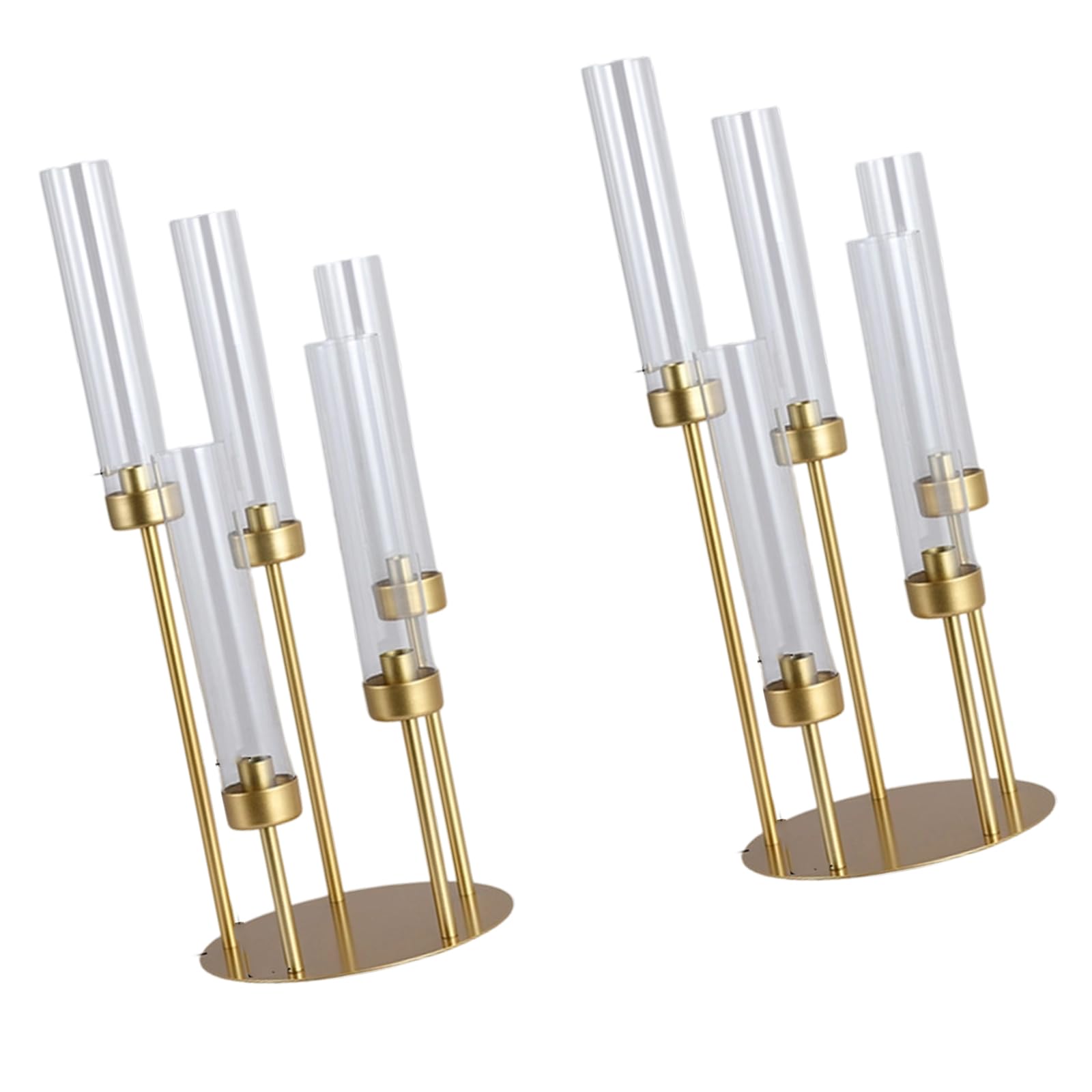TQUXNGA Of 2 Secure Wide Bottom Acrylic and Iron Stands with Enhanced Stability for Garden Parties or Terrace Gatherings Safe
