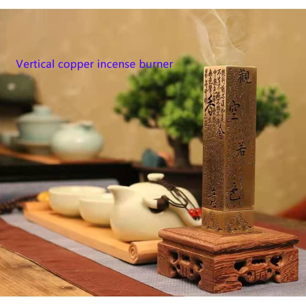 Set Porta Incenso ZOCONE 6 In 1 In Ottone – 9 Fori, Supporto Per Bastoncini E Coni, Con Piastra E Spazzola, Per Yoga E Meditazione (Oro) - 4