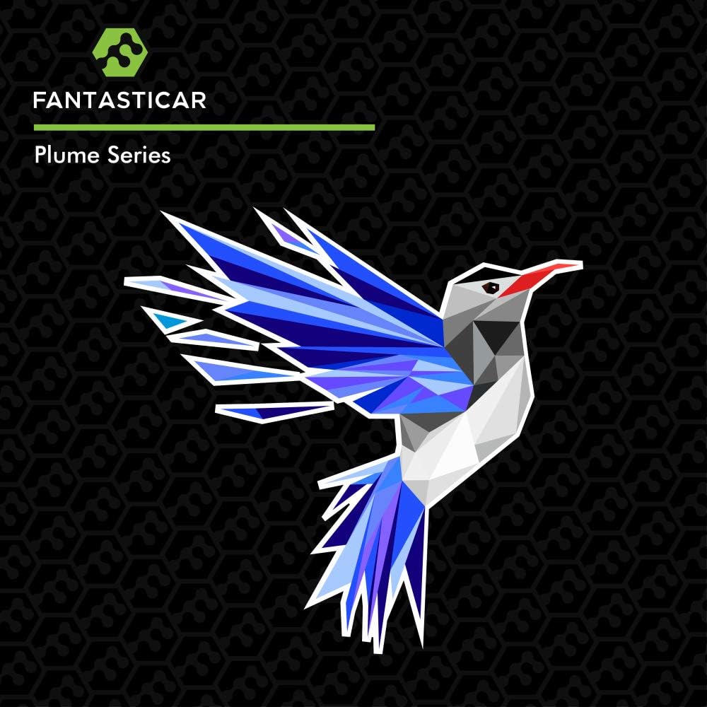 FantastiCAR Folding Utility Knife Gift Box Cutter Lightweight Plume Type Body with 5-Piece Extra Blades (Ocean Blue) - - 