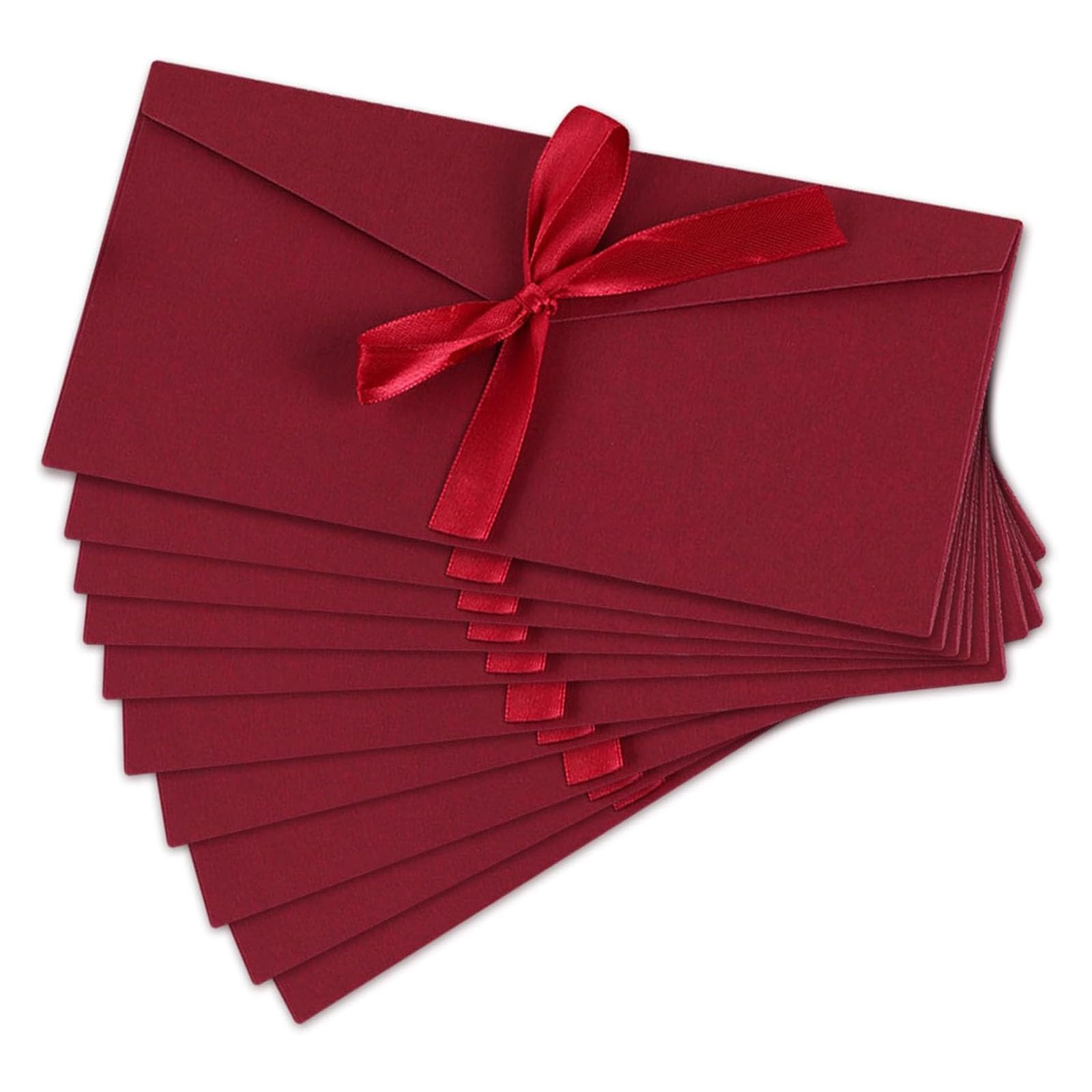 10 Pcs Gift Envelopes,Money Envelope,Red Vintage Kraft Envelope for Cash,Gifts,Greeting Card,Suitable for Invitations Greeting, Mother's Day,Easter Day