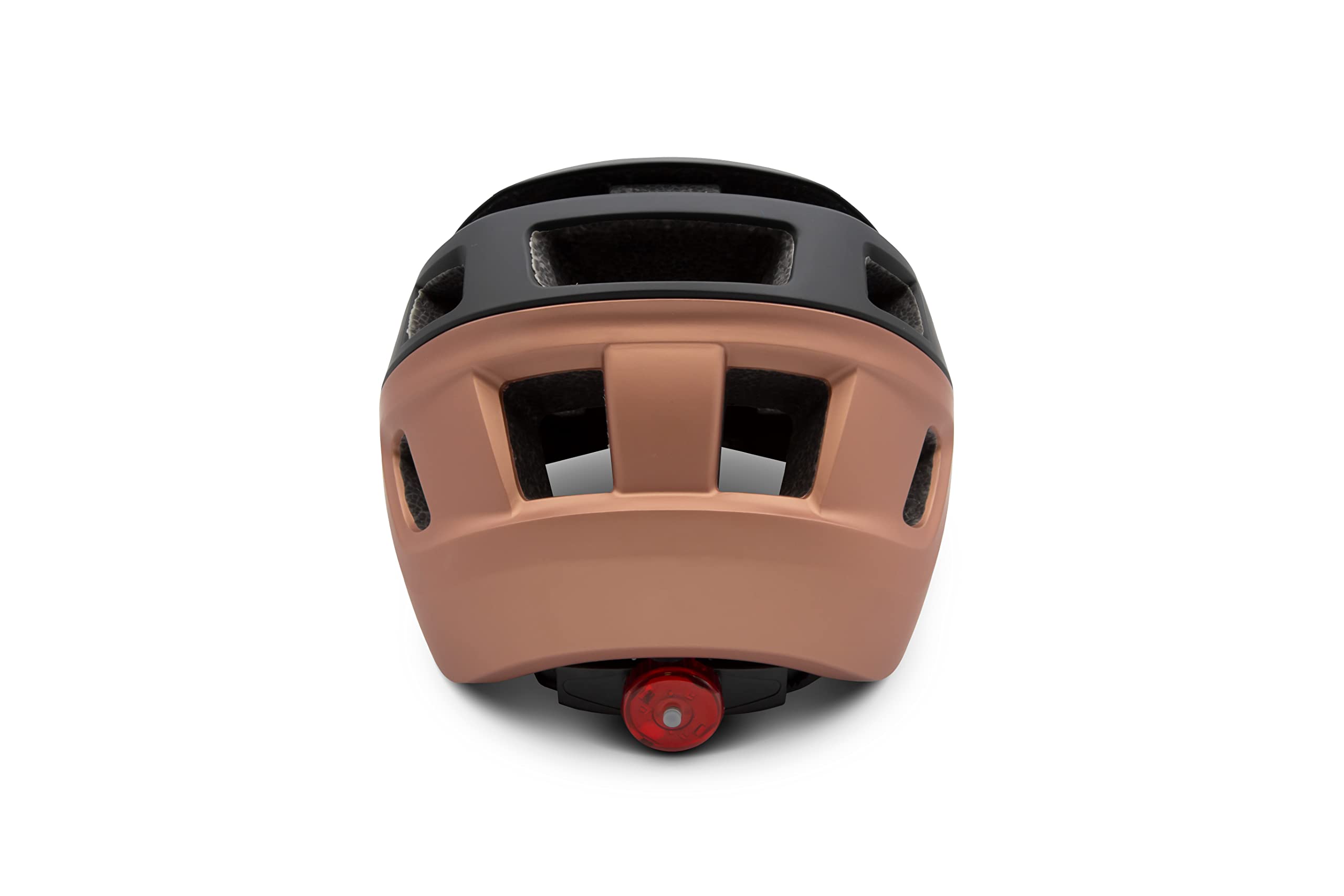 PRO Helmet, Casco Protettivo con Luci e Visiera, Bici, e-Bike e Monopattino Elettrico Unisex Adulto, Nero, Bronzo, M