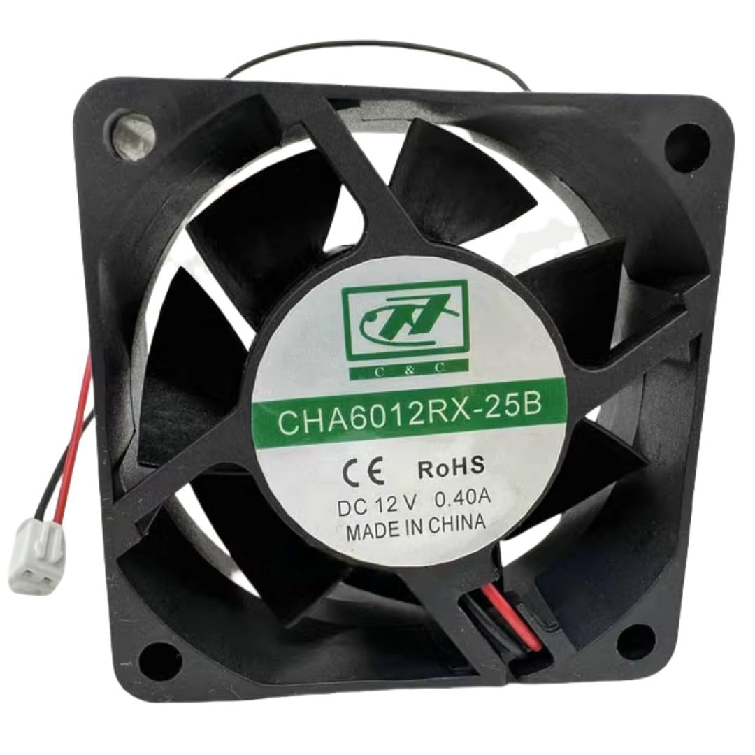 CHA6012RX-25B 12V 0.40A 60mm Fan - 6CM 6025 2-Wire Cooling Fan