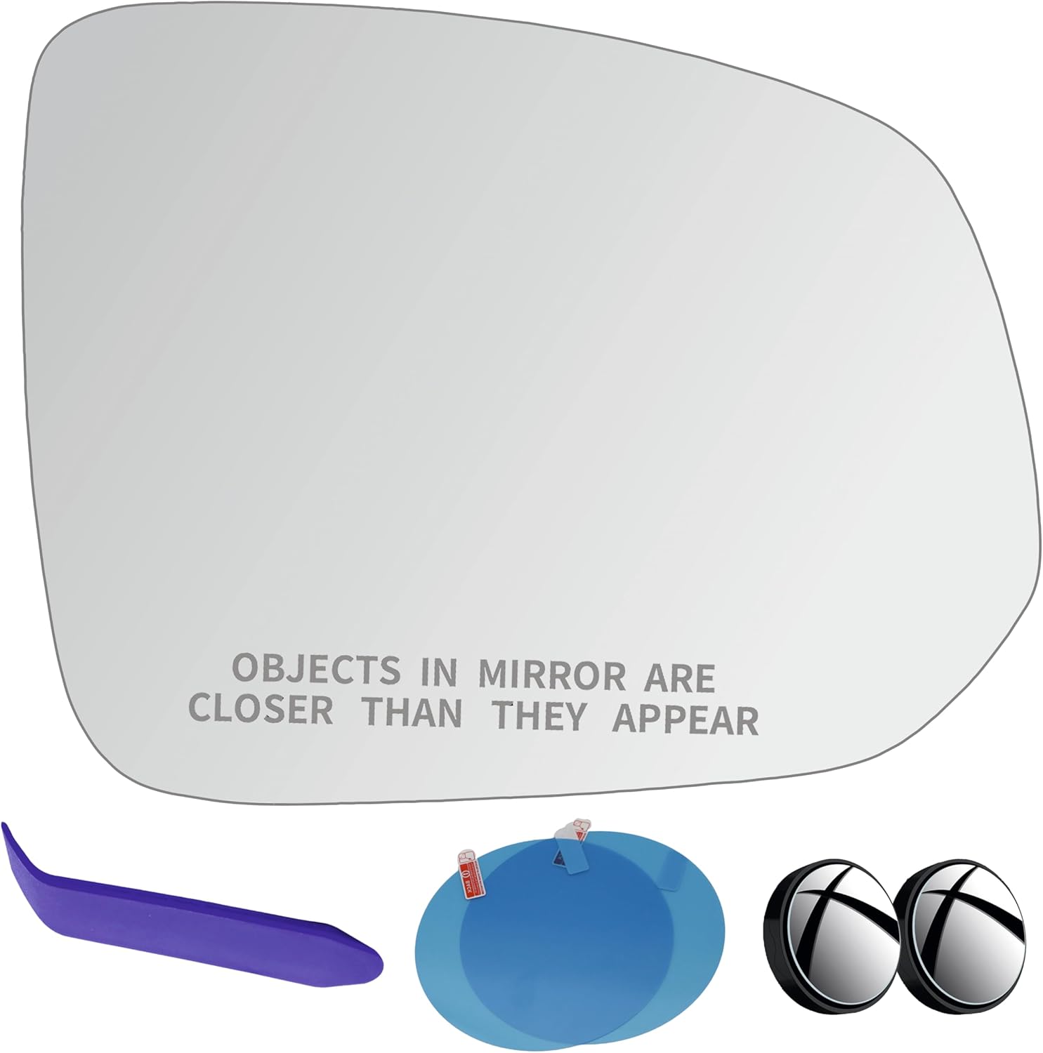 EAP Driver Side Mirror Glass Compatible with Volvo XC90 2016-2026, Heated with Blind Spot, Without Auto Dimming, 31395529