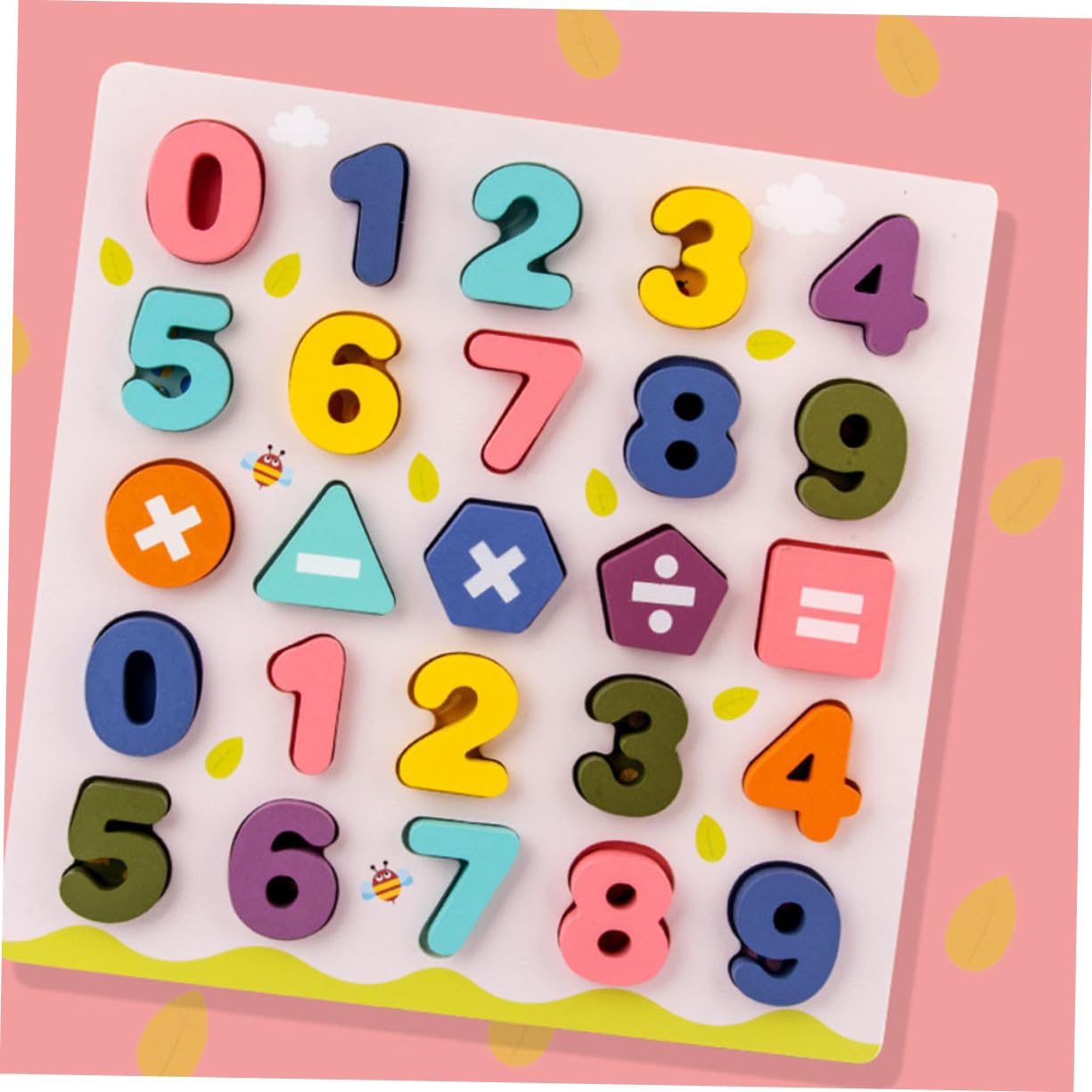2 Juegos Juguetes Educativos de Madera para Puzzles Alfabeto y Números con Base Bloques de Aprendizaje para Matemáticas y Letras para Desarrollo Temprano y Familiares
