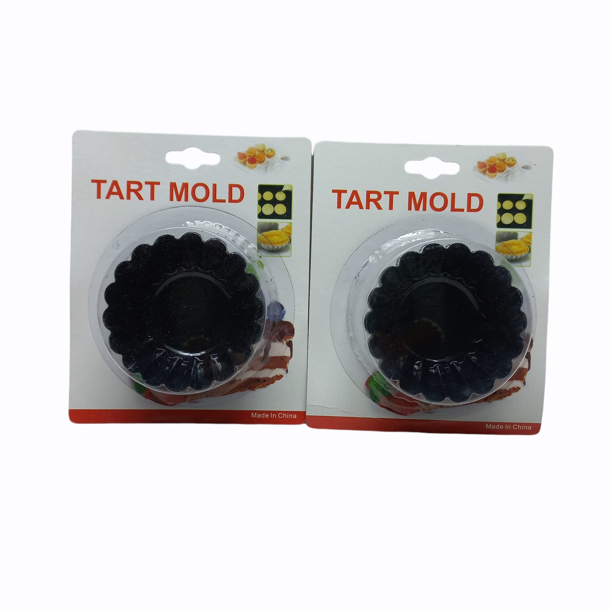 Tim Hawk® 12 Piece Mini Tart Pans, Cupcake Cake Muffin Mould Tin Pan Baking Tool, Reusable Bakeware for Pies, Desserts, Cheese Cakes.