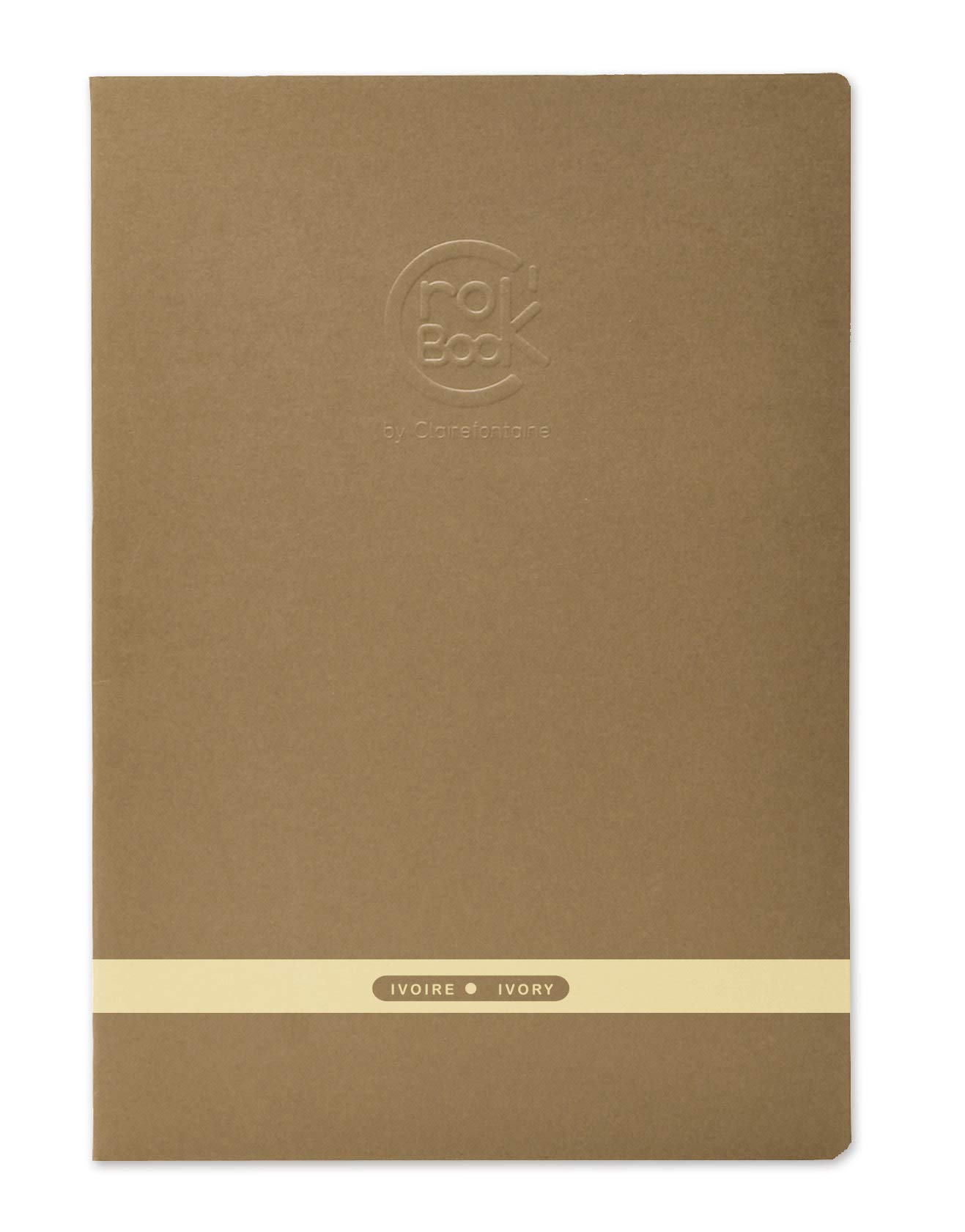 Cahier Crok'Book Clairefontaine A3 - 24 Feuilles Papier Dessin Ivoire 90g - Couverture Personnalisable Souple - 8