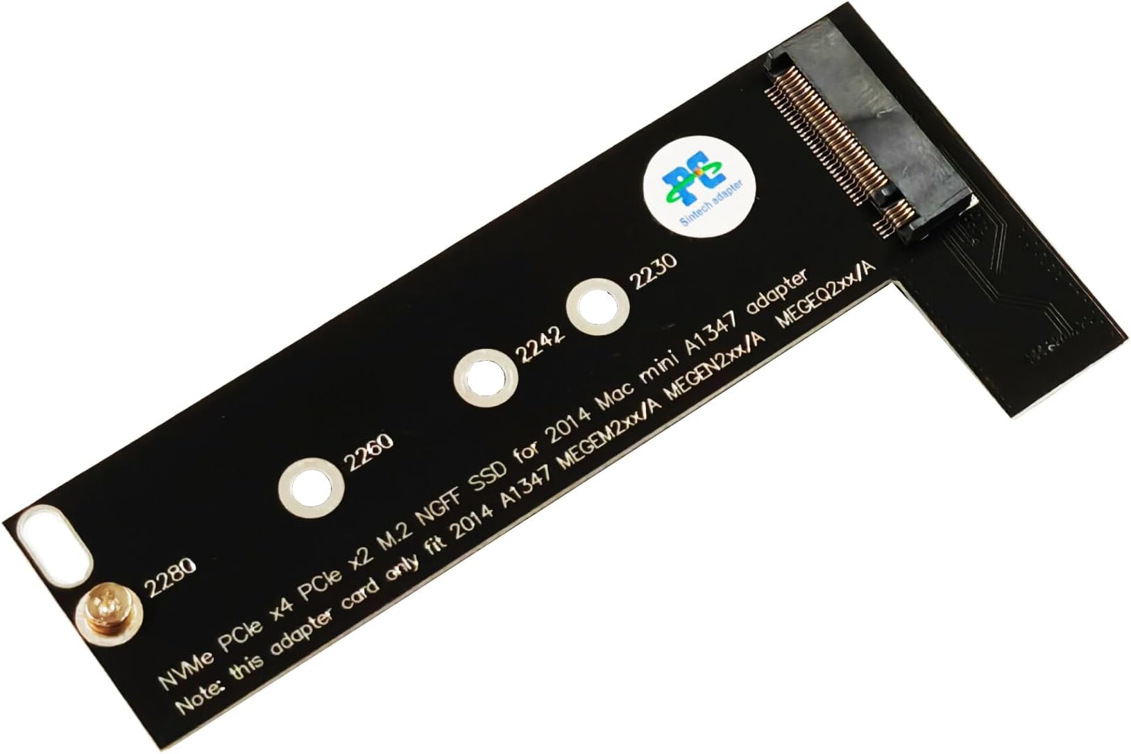 Sintech M.2 NGFF NVMe SSD Card for Upgrade Mac Mini Late 2014 Year A1347 MEG Series