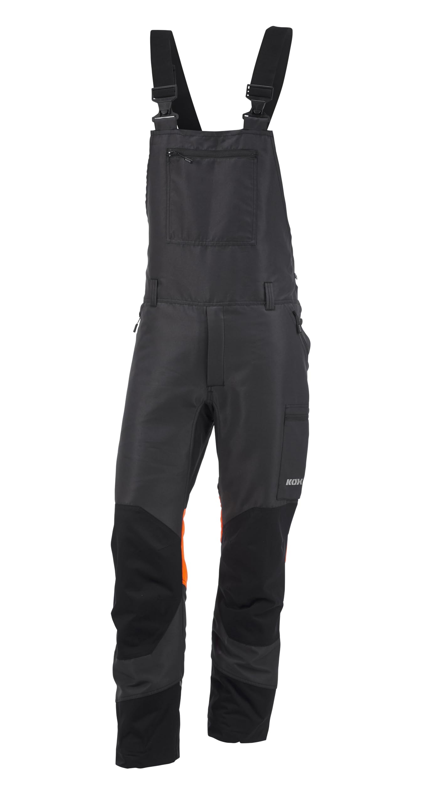KOX Schnittschutz Latzhose Duro 3.0 Anthrazit/Orange Größe 64