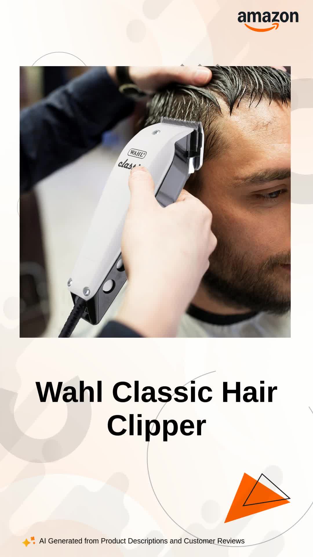 Wahl 08747-024 Classic Cored Bearded and Hair Clipper (White),Men