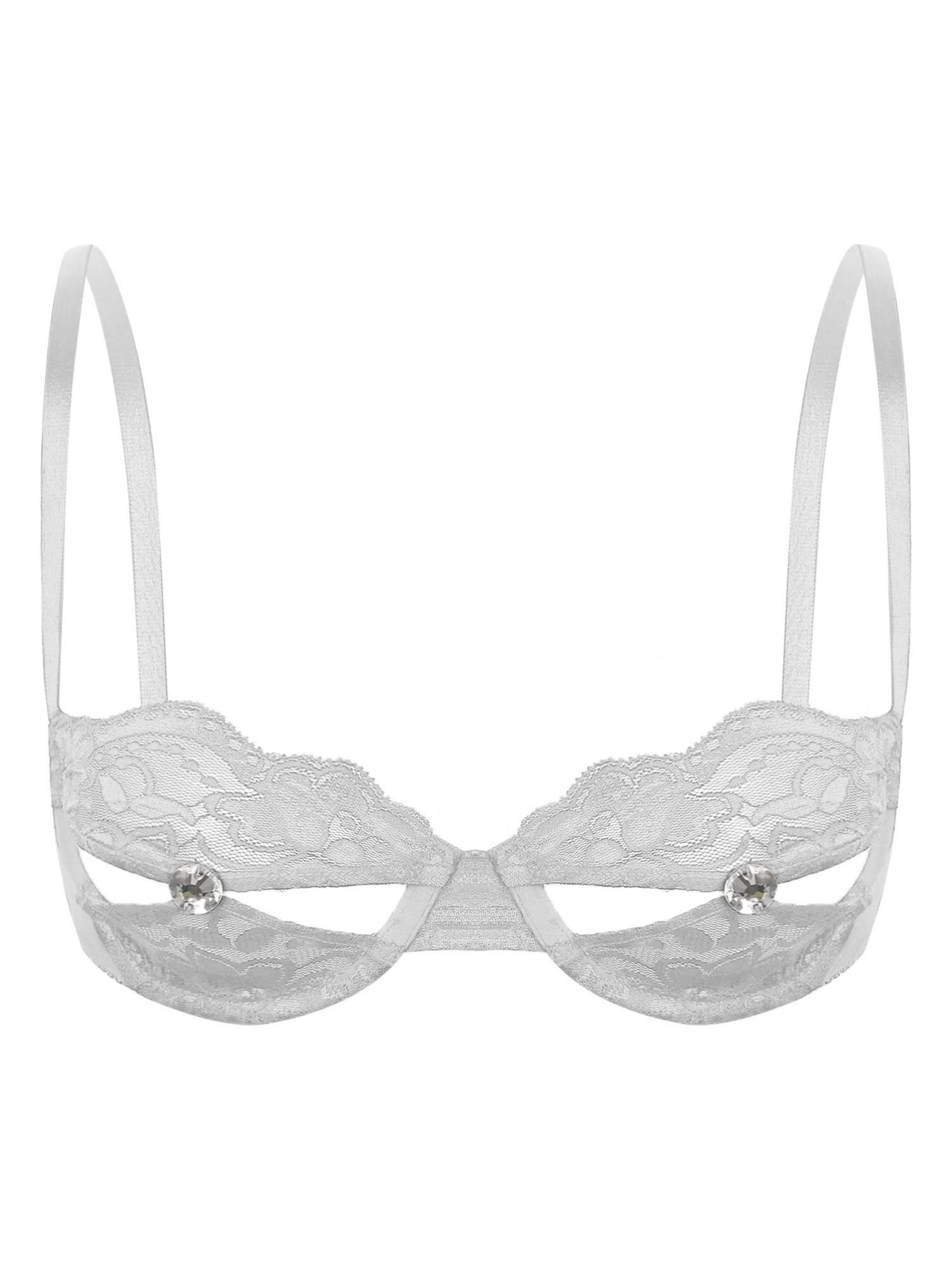Women's Floral Bra - Plus Size Full Cup, Wire-Free, Unlined Cotton, Adjustable Straps - View #6