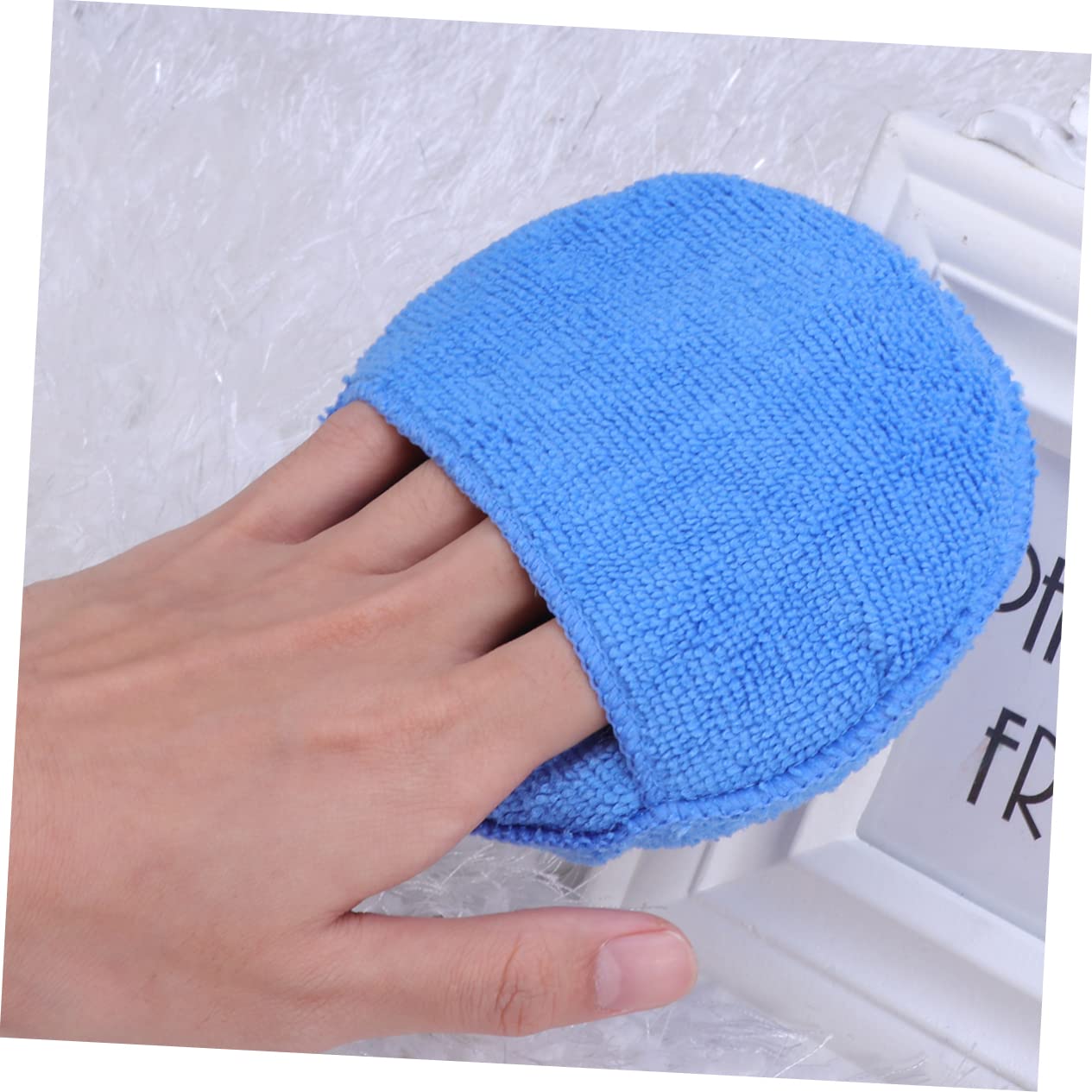 SHERCHPRY 20stücke Mikrofaser Wachsapplikator Pads Wiederverwendbare Wachs Schwämme Für Auto Und Mit Tasche Kratzfrei Hochwertige Mikrofaser Für Anwendung