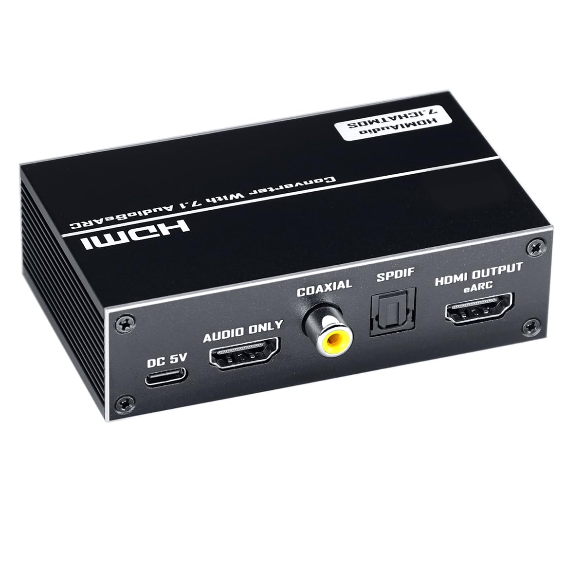 BLUPOW 4K120Hz対応 HDMI音声分離器「HDMI音声のみ・同軸・光デジタル・3.5mmアナログ音声出力端子搭載」 サウンド・オーディオ分離機 音声分配器 ARC/eARC・HDR対応 VA86