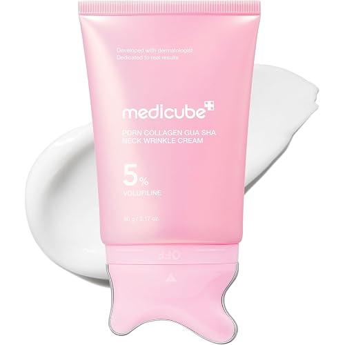medicube PDRN Collagen Gua Sha Neck Wrinkle Cream - Firming, Contour Care