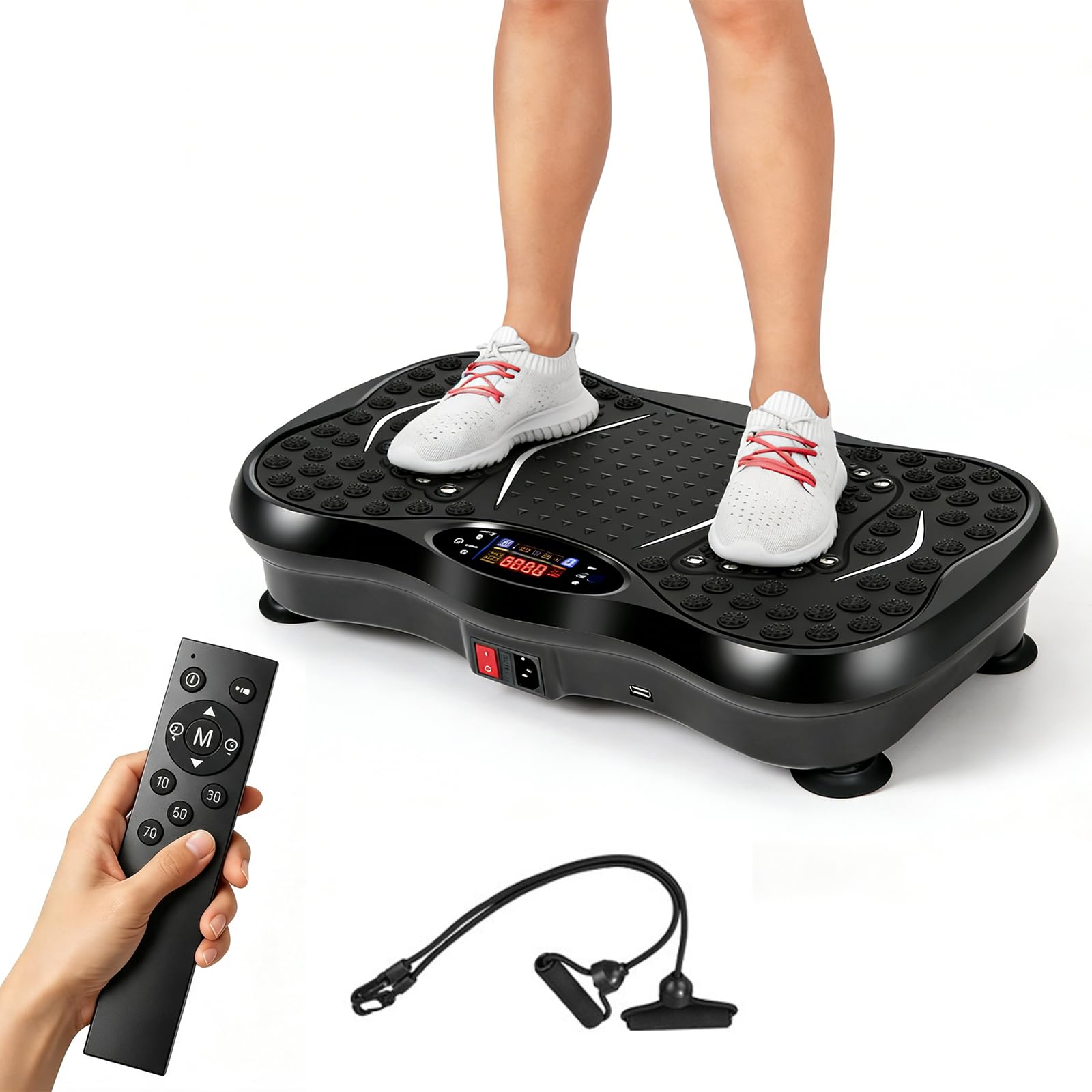 Plateforme Vibrante avec 99 Niveaux d’Intensité,Peut Supporter 220kg