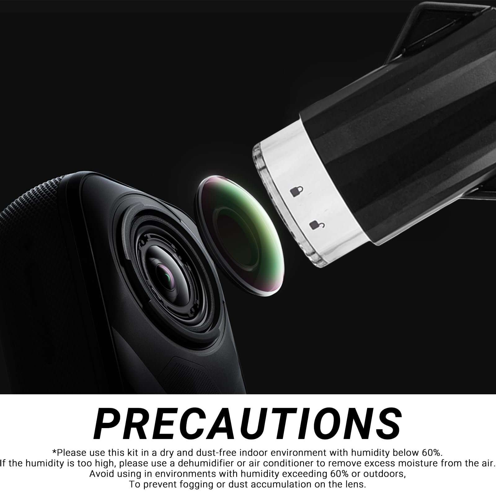 Insta 360 X5 - Kit completo de lentes de repuesto, con 2 lentes reemplazables para Insta360 X5, además de herramientas para reemplazar y limpiar la lente