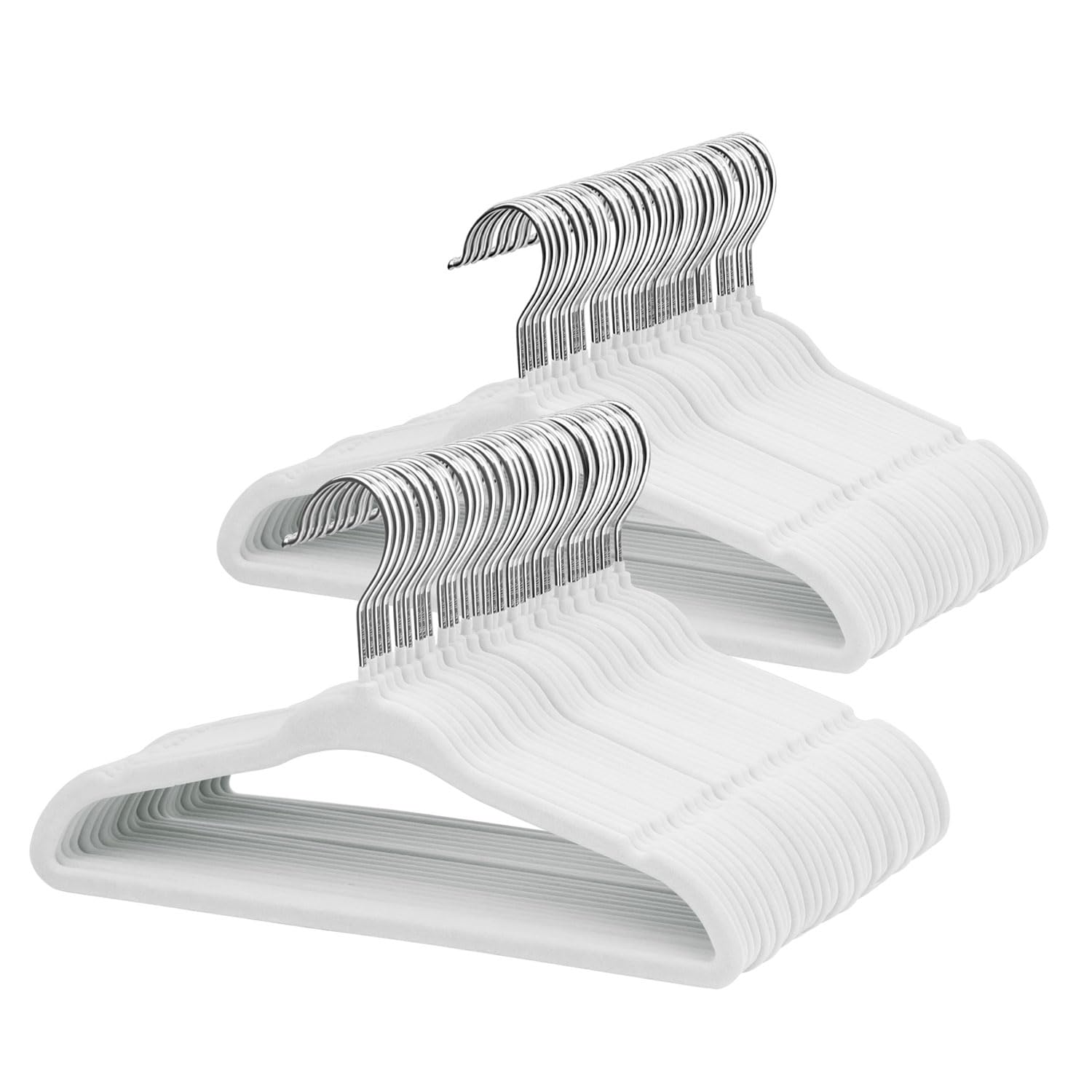 ManGotree 11" Baby Velvet Hangers, Non-Slip Kids Coat Hangers with 360° Swivel Hook