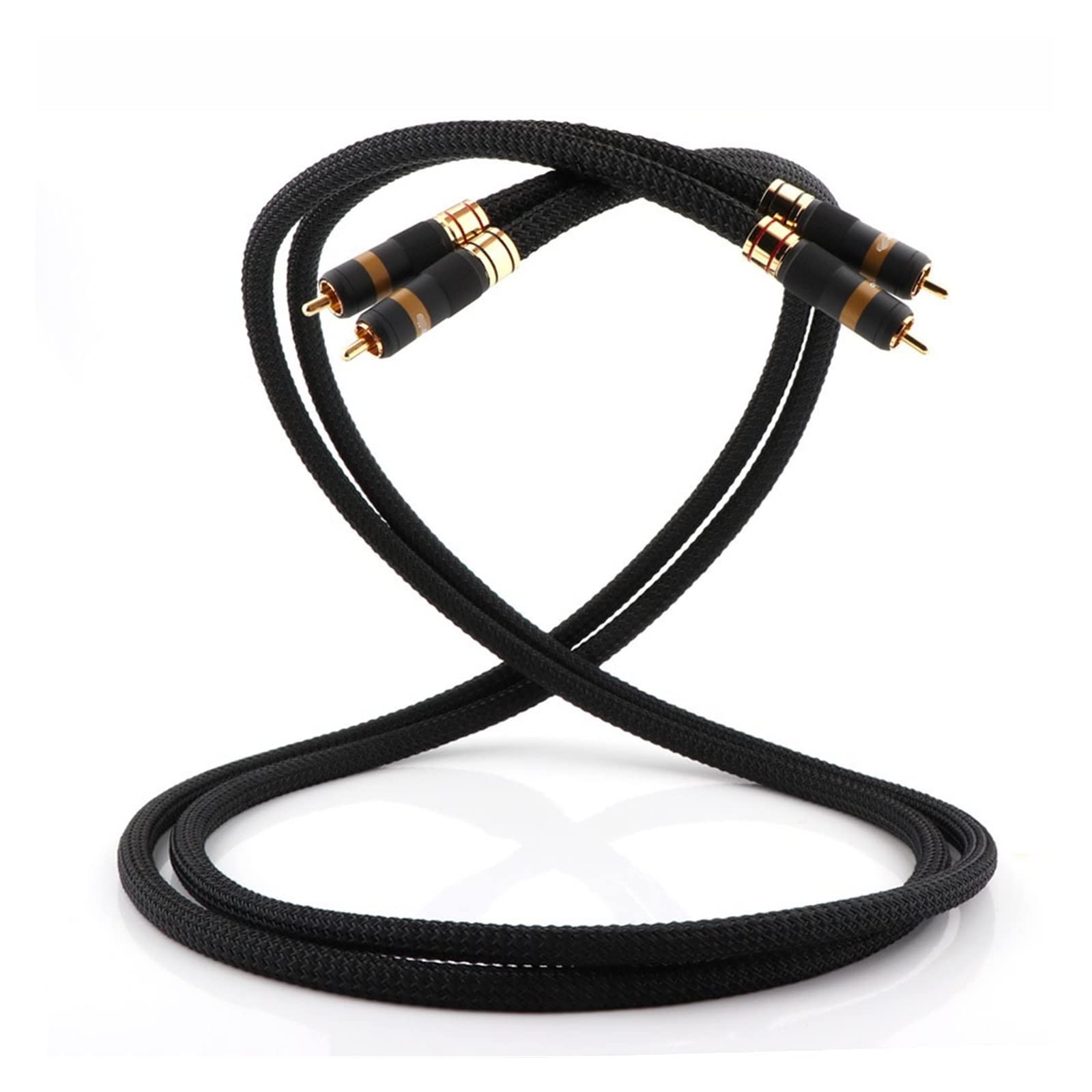 Cable de señal de audio HiFi macho a macho Cable de interconexión de micrófono Cable de interconexión digital(3 Meters)