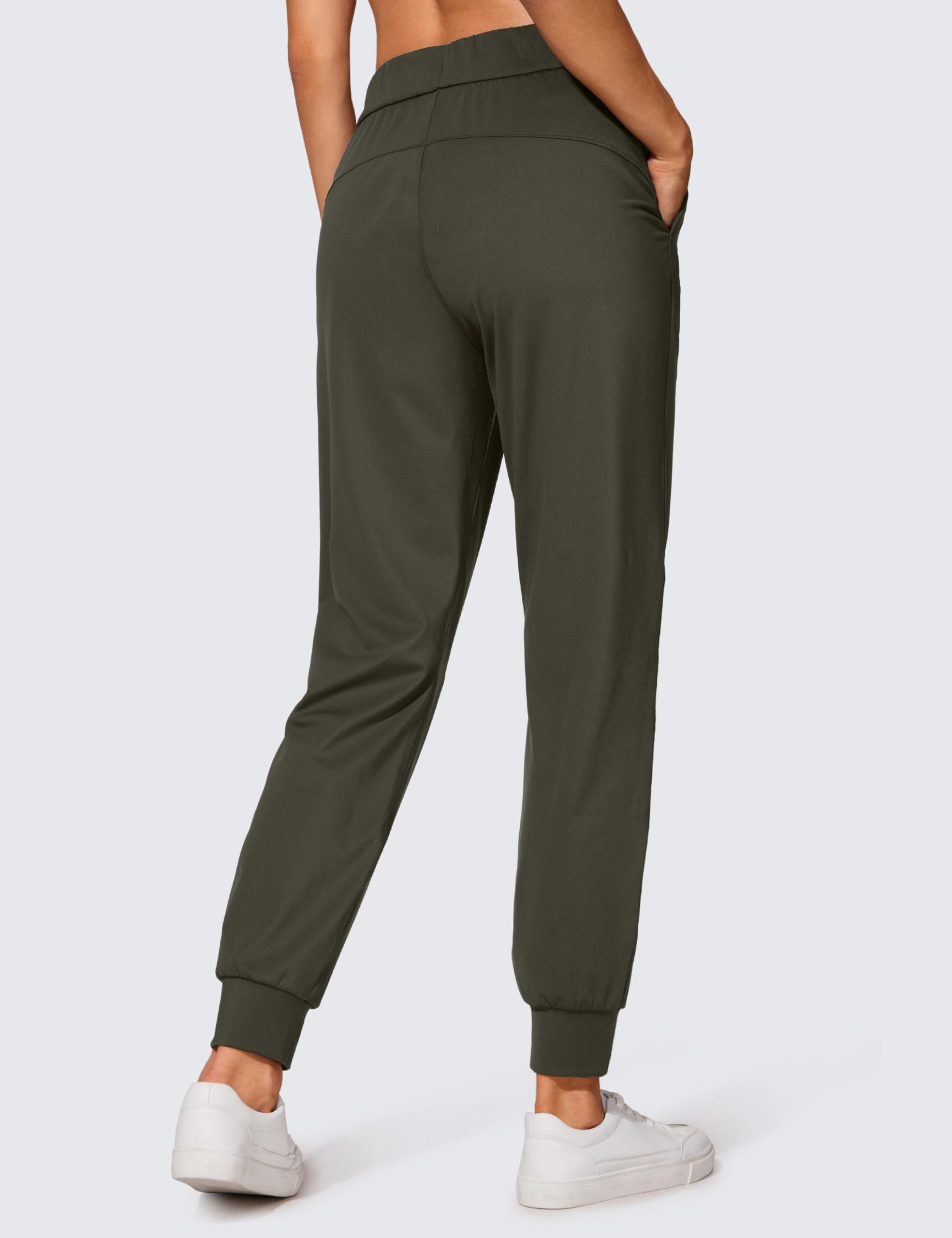 CRZ YOGA Damskie Spodnie Dresowe Ze Stretchem I Sznurkiem Joggers Spodnie Na Co Dzień Z Kieszeniami