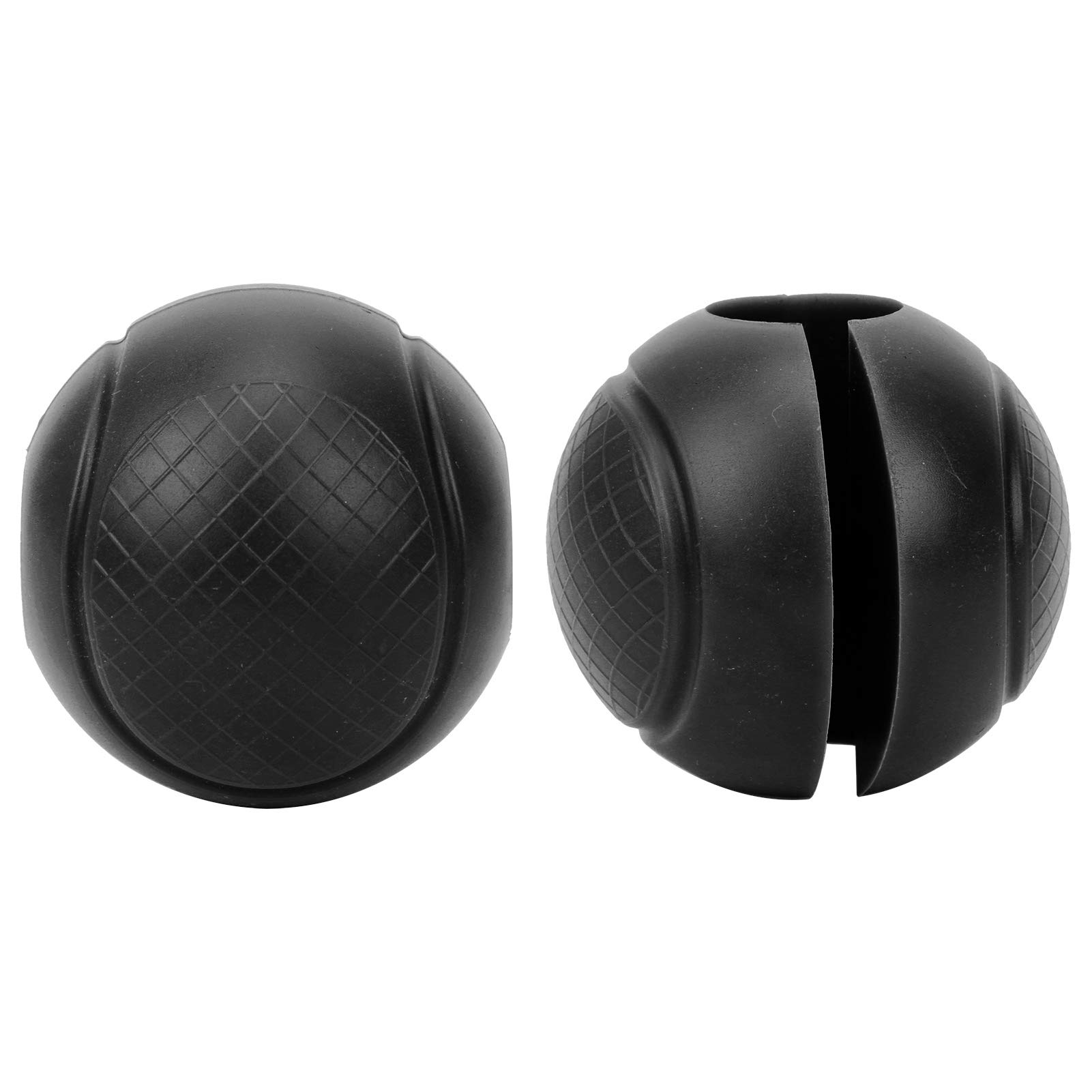 Barbell Grips Silicone Dumbbell Adapter Balls Thick Round Hand Wrap Ball for Gym Bars Barbell Dumbbell Comfortable Organosilicone Material 6.5cm Diameter 2pcs
