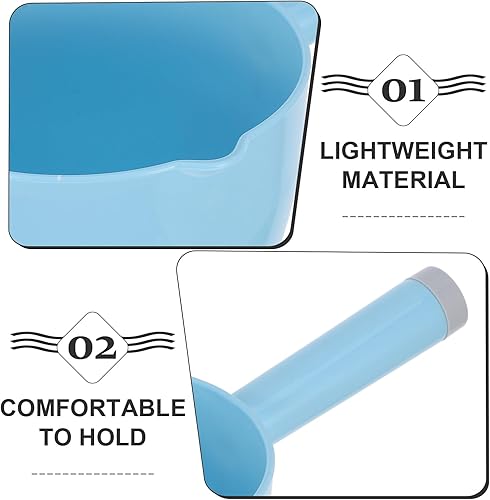 Miniatura 5 de DOITOOL 2 cucharones de agua de plástico con mango largo, cucharas de agua para lavar el cabello, cucharas de agua, cucharas de agua, cucharas de