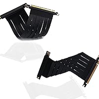 Vista 4 de PCI-E Cable de extensión pci Cable de extensión 16x pcie Riser (pcie Extender 90 grados 7.9 in)pcie Riser Cable