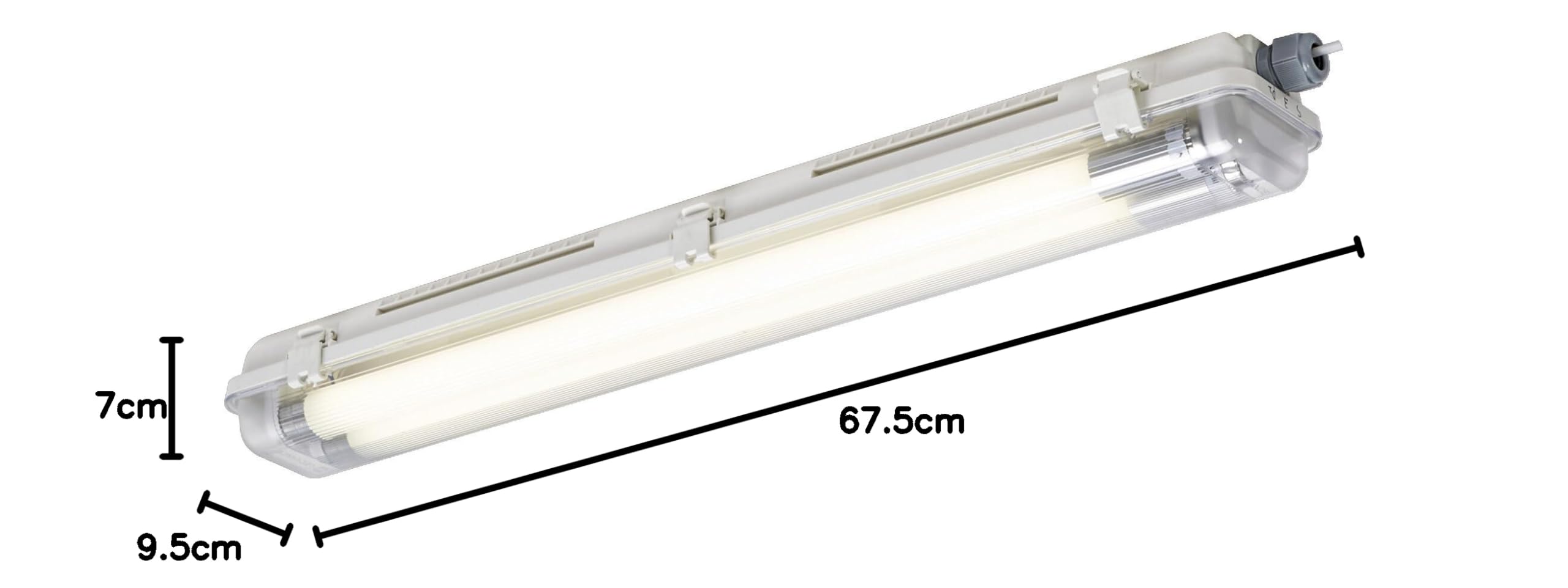OSRAM SUBMARINE® NATURE LOOP odporna na wilgoć lampa z rurą LED, biała, 14W, 1600lm, chłodna biel, pyłoszczelna, odp. na strum. wody, 40000 h, energooszcz., czujnik światła dzienn., czujnik ruchu