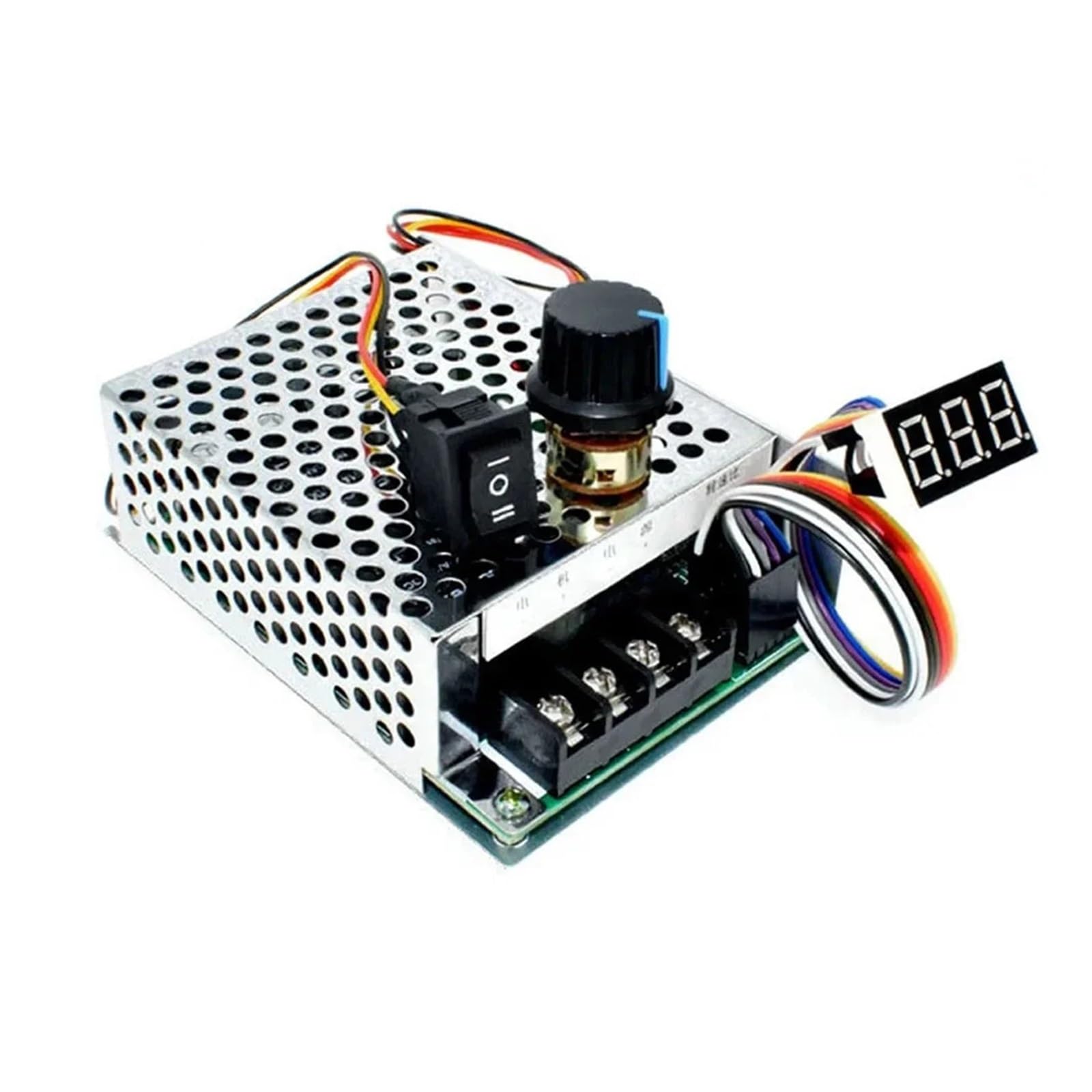 Potente regulador for motores de CC Controlador de velocidad de 100 A con interruptor reversible Voltaje de entrada de 10 55 V Ajuste preciso de velocidad