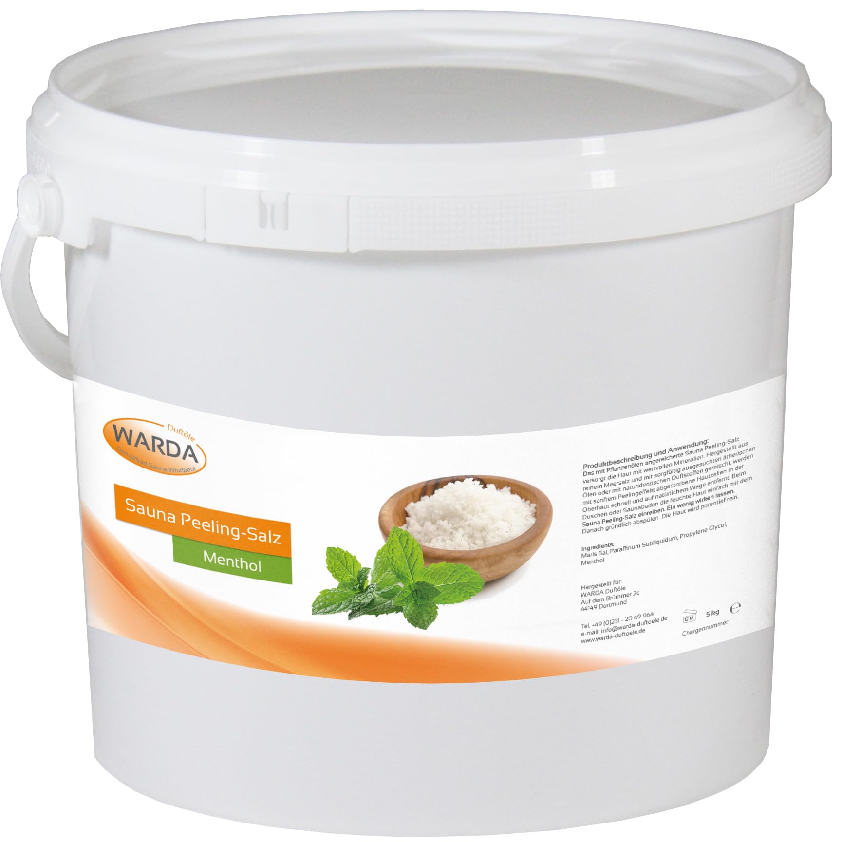Warda Sauna – Peeling Salz Menthol Hautpflege 5 Kg