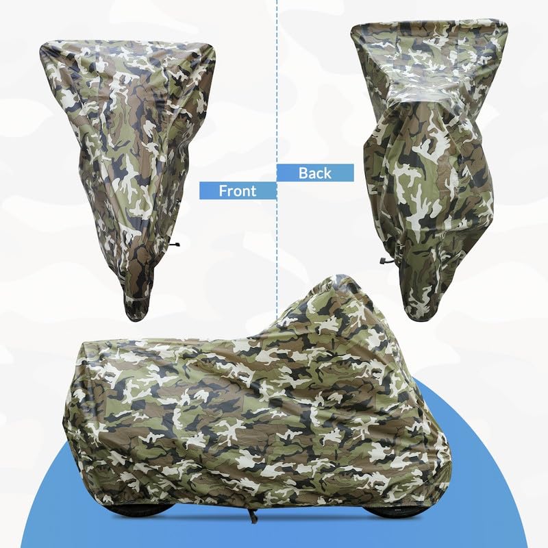 Image of Neodrift 'JungleMax' Bike Cover for Yezdi Adventure (Windproof, All-Weather Motorcycle Protection, Water & UV Resistant, Dustproof)