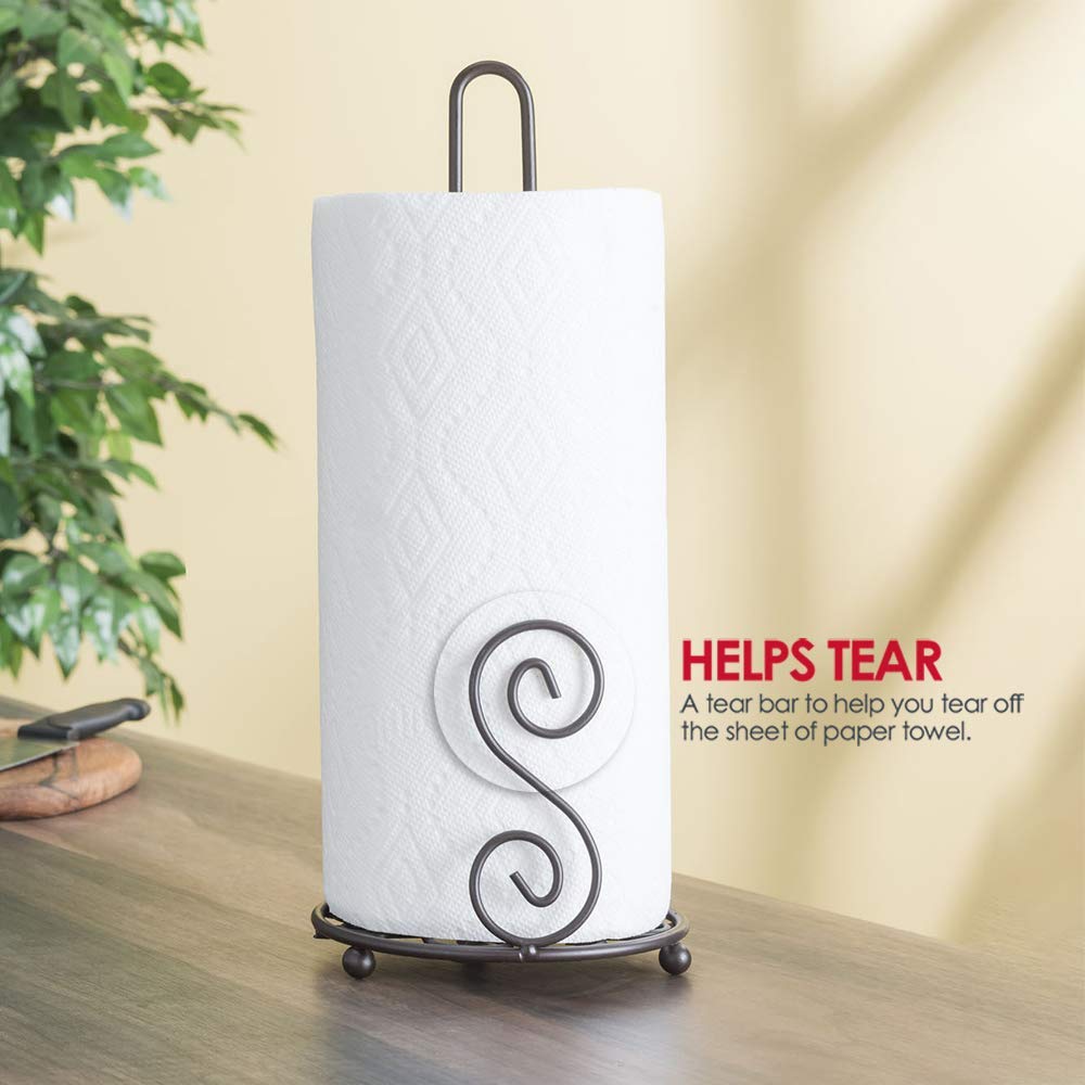 Home Basics Serviette en Papier support, Bronze, bronze, Simple