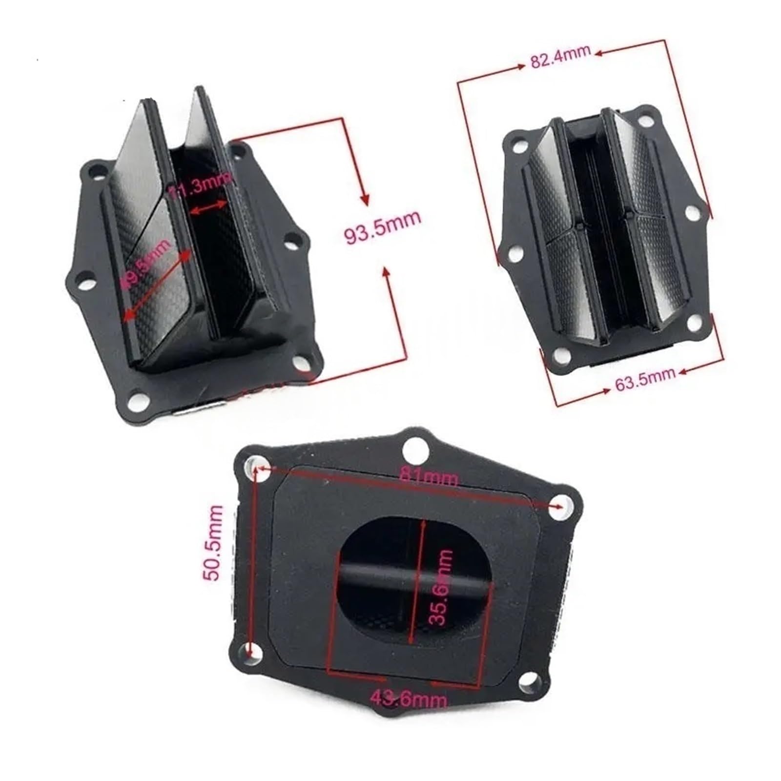 Kit De Valve À Lames Convient pour Honda CR250R CR250 CR 250 250R R, Plaque D'admission Carburateur CLAPET BOITE POUR
