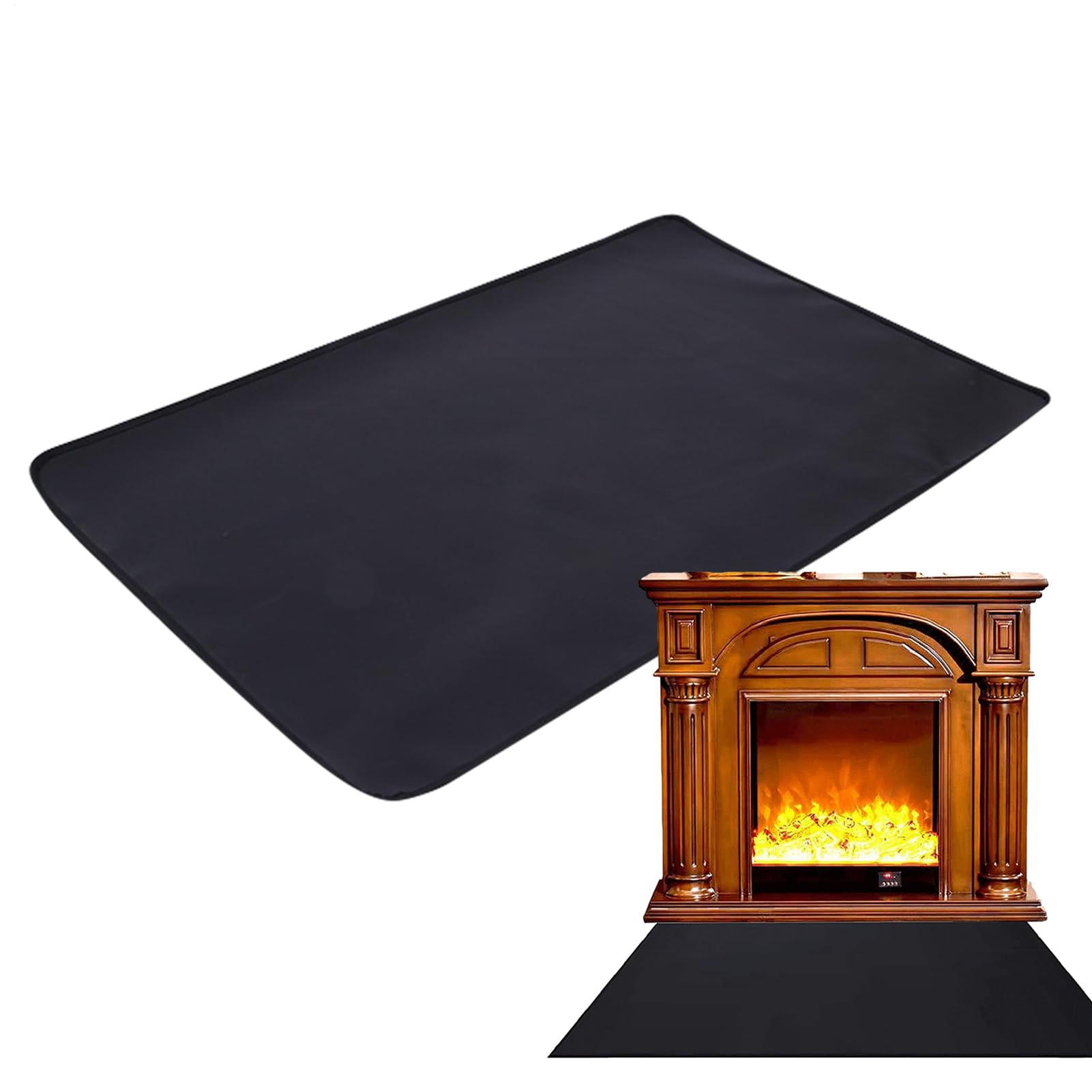 Tapis ignifuge pour stopper les étincelles de feu de camp sur terrasse et jardin
