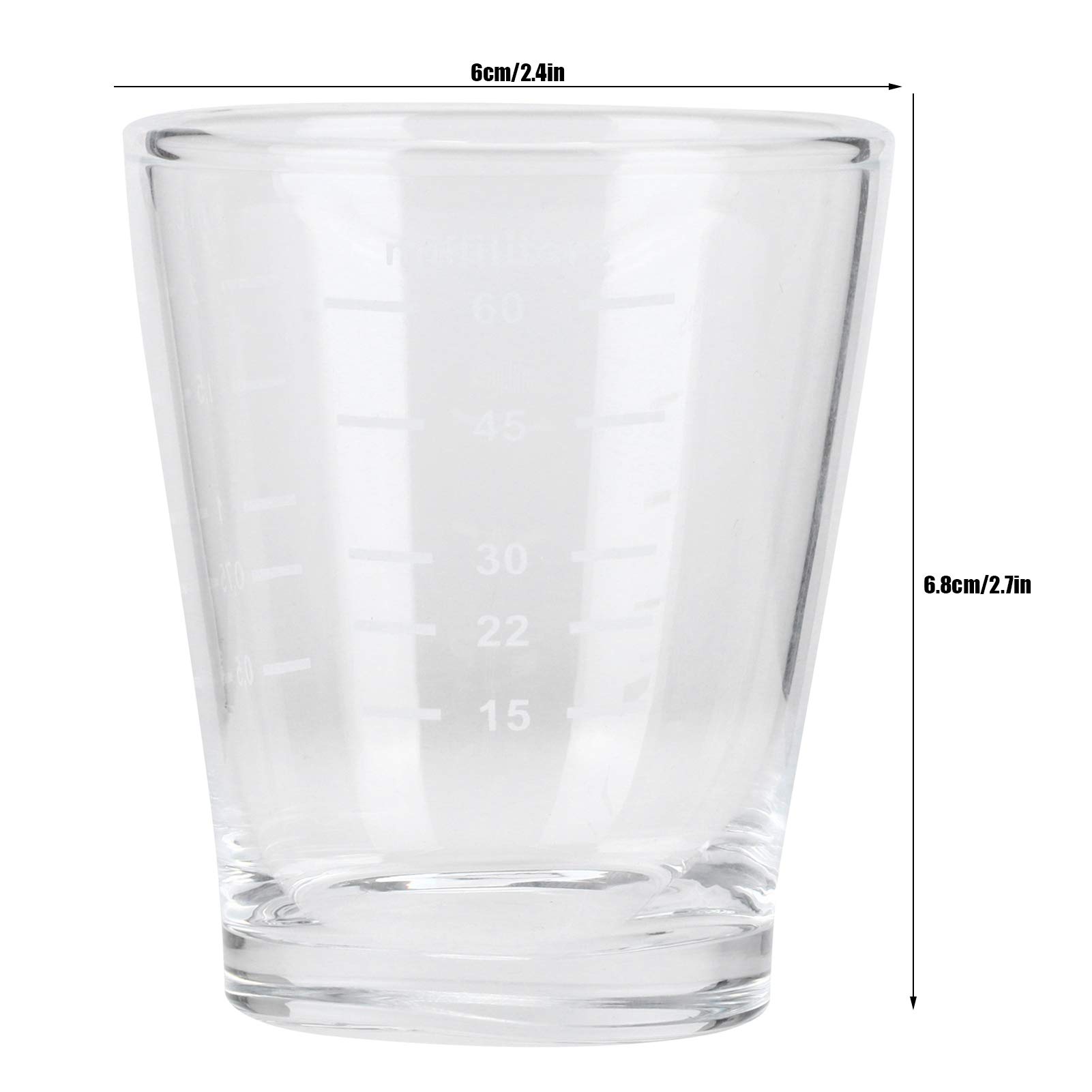 Pichet doseur en verre, bécherstasses à mesurer, tasse à mesurer en verre verre à boire en borosilicate transparent, tasse à boisson for la maison, le bureau, le restaurant, le café, le magasin de des