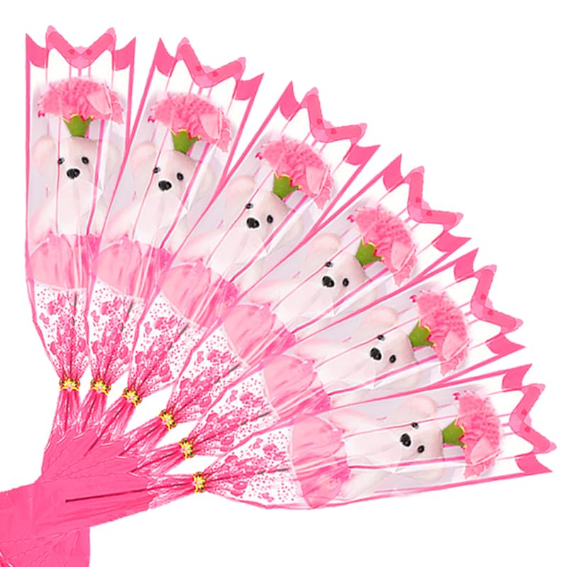 ソープフラワー 花束 母の日 ギフト プリザーブドフラワー 枯れない花 女性 贈り物 造花 母の日 ホワイトデー 結婚式 お返し 記念日(ピンク)
