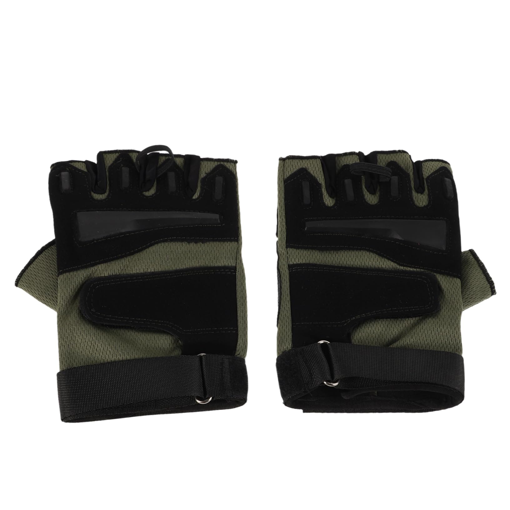 Zerodeko Men's Outdoor Cycling Mitten Half-Finger Bike Gloves Anti-Slip Stylish Sports Mitten for Fishing Gym Workouts