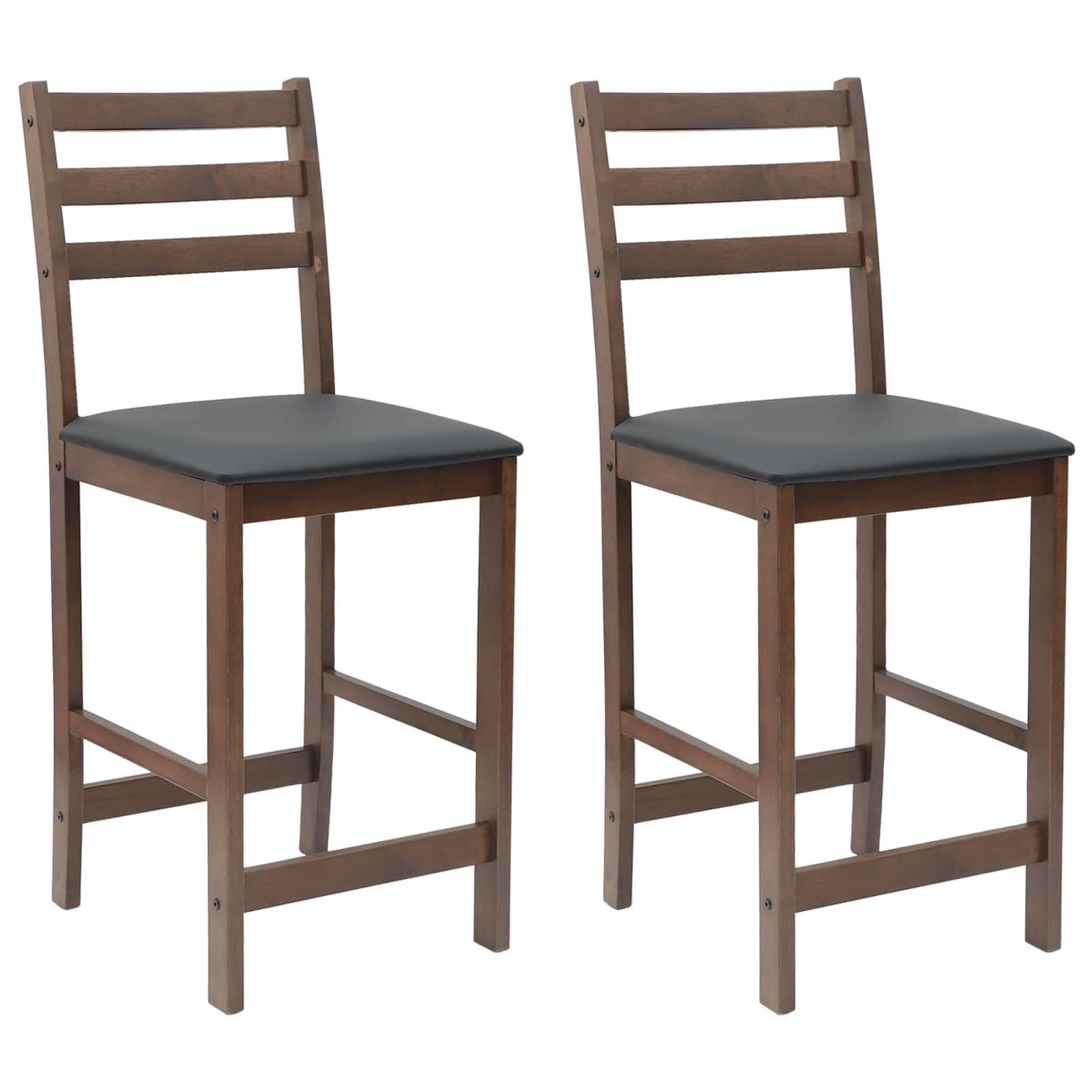 Set di 2 sedie per sala da pranzo, in legno, marrone chiaro, 40 x