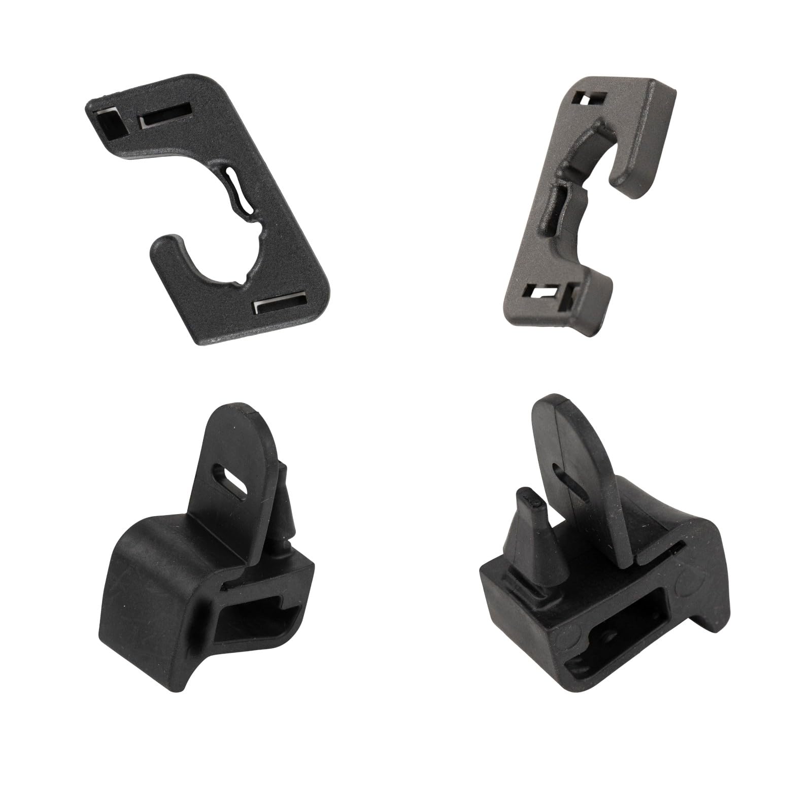 Kit Ganci + Gommini Supporto Mensola Cappelliera Baule per 500X – Coppia Rinforzata – Compatibile, Non Originale