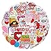 PMSMT 10 / 50pcs Valentinstag Aufkleber niedlichen rosa Aufkleber wasserdichtes Graffiti-Abziehbild für Laptop-Gitarre Motorradkoffer Kühlschrank Spielzeug