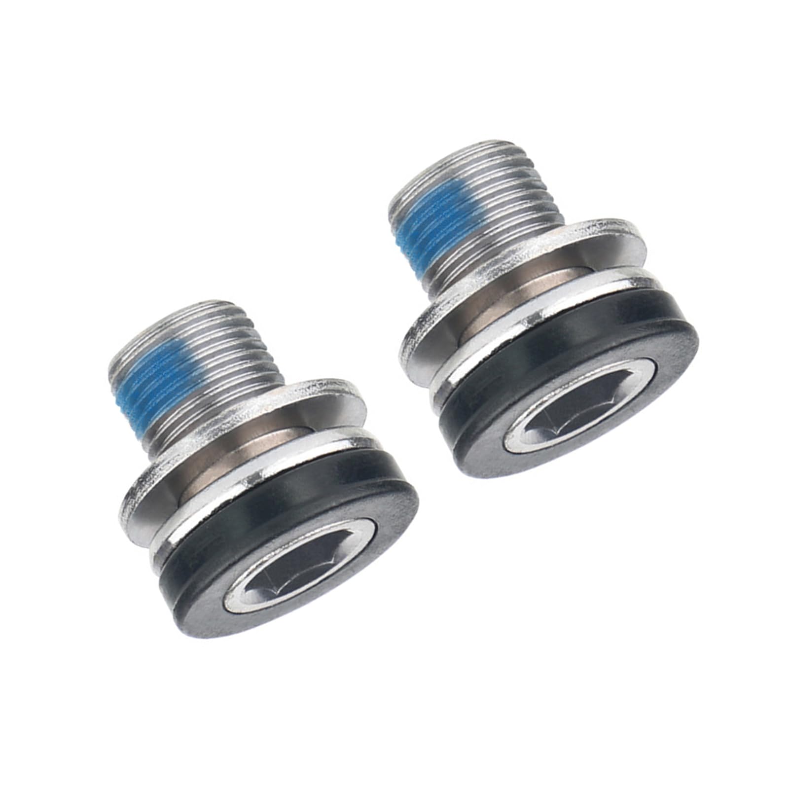 Yazhuq 2Pcs Bike Hexagonal Crank Arm Fixing Bolts Capless Bottom Bracket Screws Bicycles Crank Screw Bike Crankset Bolts