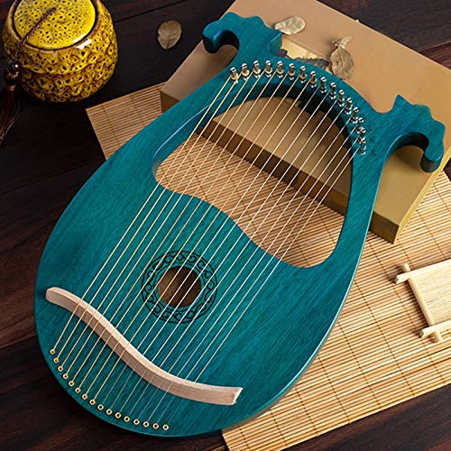 TOOGOO Lyre Harp, 16 String Mahogany Body String Instrument Body Instrument with Tuning Wrench and Spare Strings