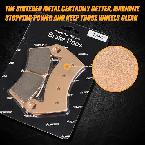 Miniatura 5 de RANSOTO 2205949 Juego de 4 pastillas de freno delanteras y traseras compatibles con Polaris RZR 1000 XP Turbo EPS 2016 2017 2018 2019 2020 Reemplazo