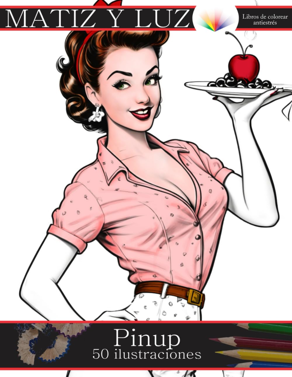 Pinups: libro de colorear relajante para adultos