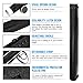 DEWEL Document Tube,Plastic Expanding Poster/Art/Document Storage Tube 24.5 to 40 inches Adjustable with Carrying Strap Waterproof and Light-Resistance Telescoping Carrying Case (Black-Large Size)