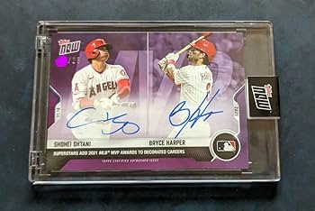 Amazon.co.jp: 25枚限定 topps now 大谷翔平 ブライス・ハーパー